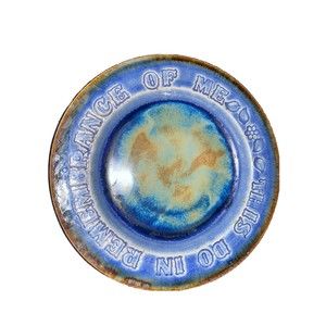 Vtg Handmade Bread Plate This Do In Remembrance Of Me Religious ￼